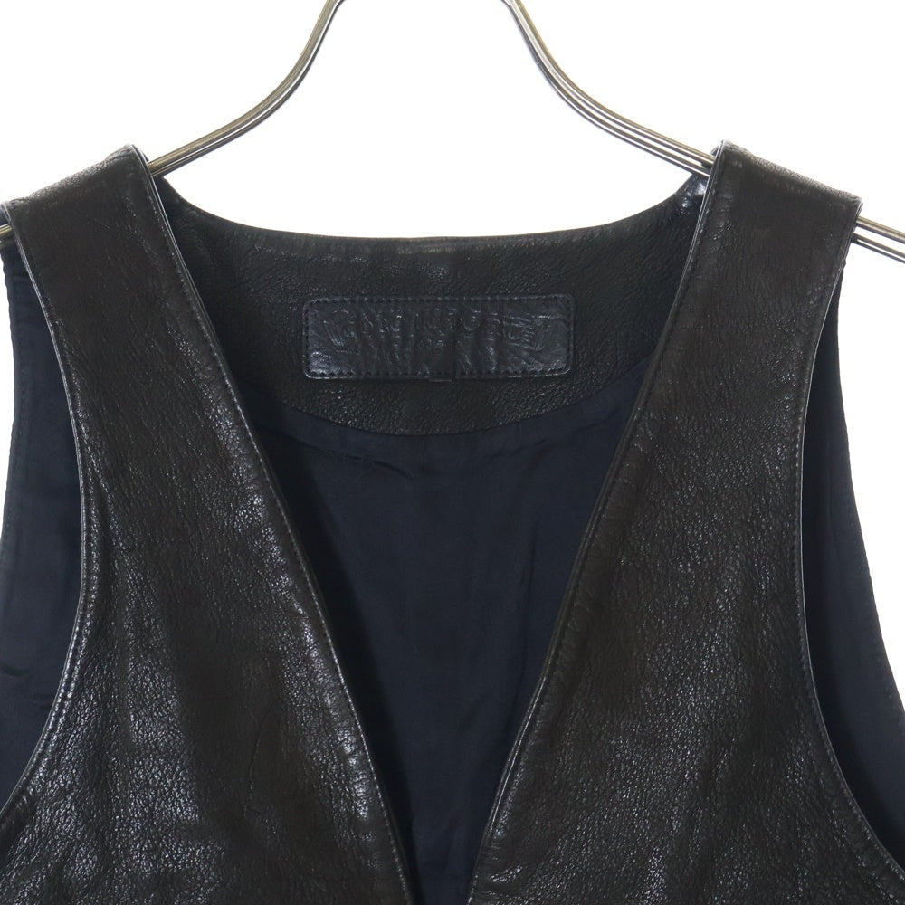 CHROME HEARTS(クロムハーツ) CLASSC 2B LTHR クラシック クロスボールレザーベスト ブラウン