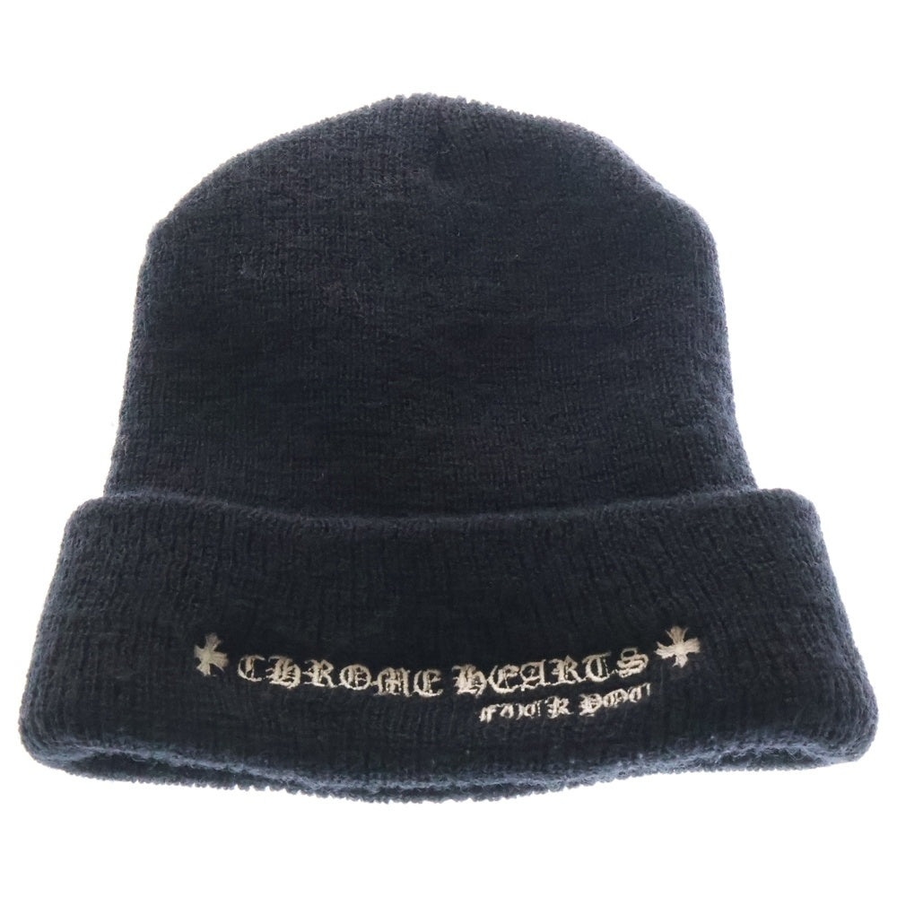 CHROME HEARTS(クロムハーツ) WOOL WATCH CAP CHプラス刺繍ウールビーニー ニットキャップ ブラック