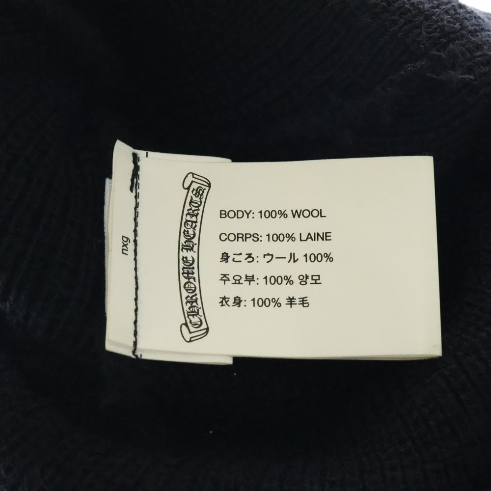 CHROME HEARTS(クロムハーツ) WOOL WATCH CAP CHプラス刺繍ウールビーニー ニットキャップ ブラック
