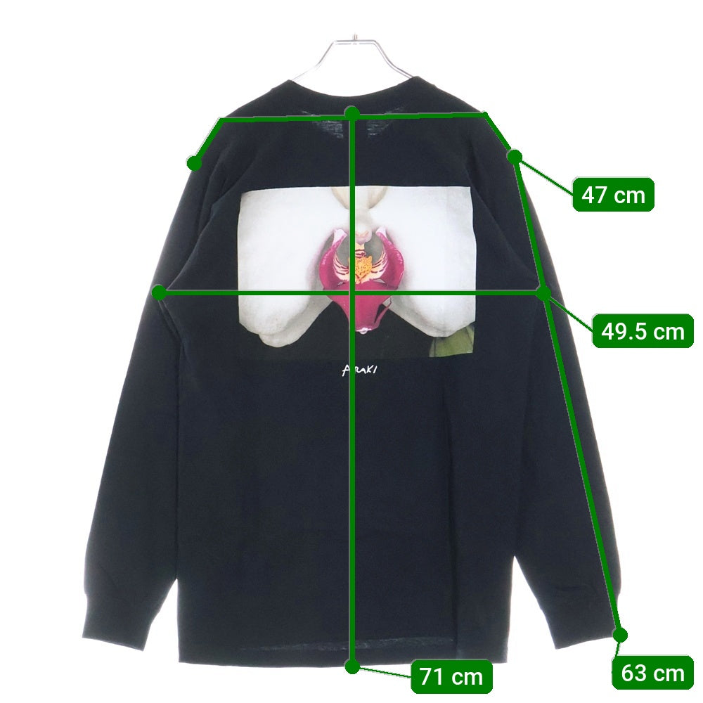 SUPREME(シュプリーム) 16AW Araki Orchid L/S Tee アラキ オーキッド プリントロングスリーブ長袖Tシャツ ブラック