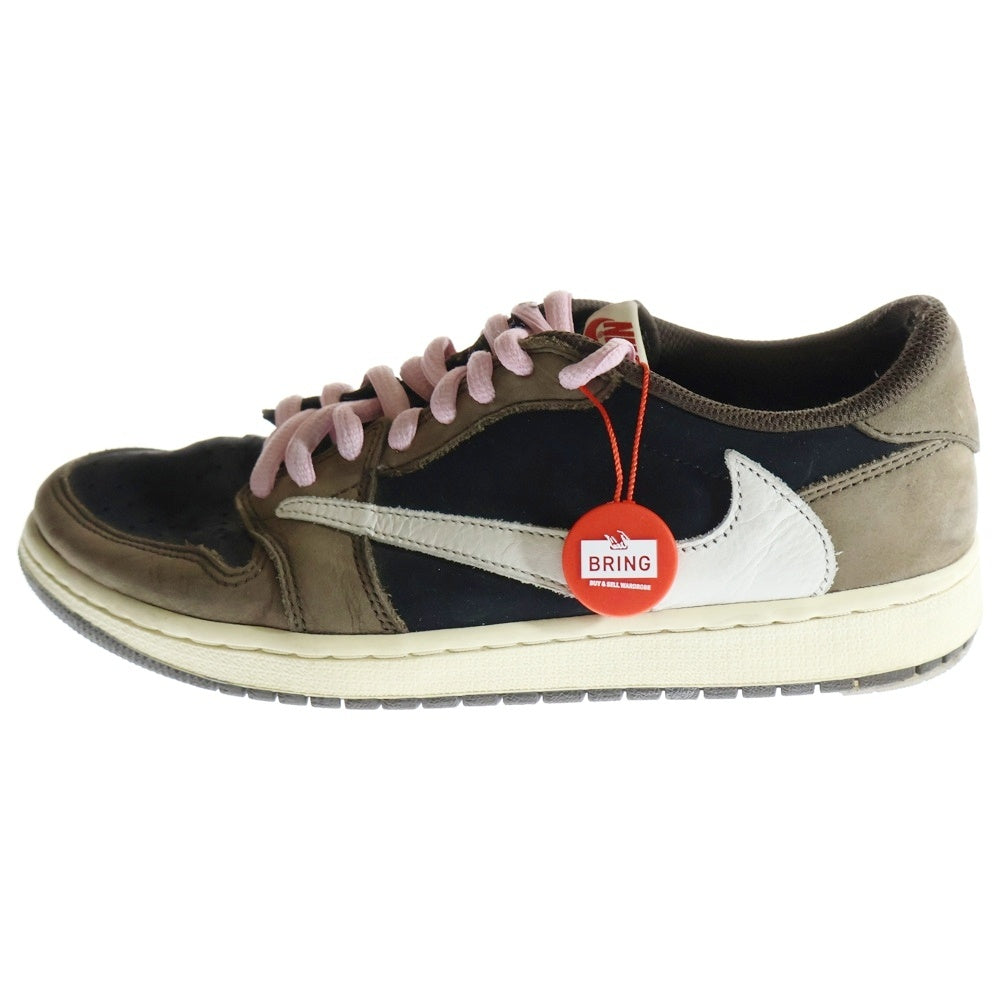 NIKE(ナイキ) トラヴィススコット AIR JORDAN 1 LOW OG SP-T CQ4277-001 エアジョーダン 1 ダークモカ ローカットスニーカー US9/27.0cm