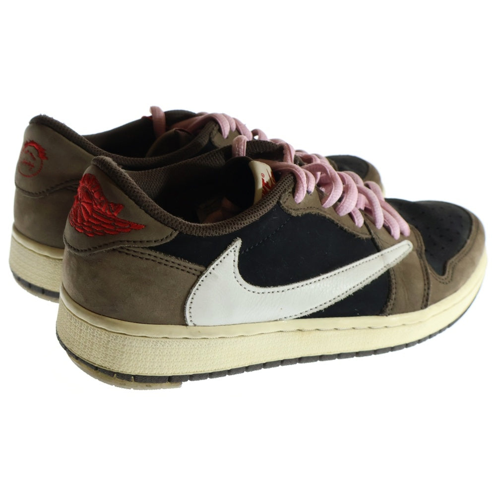 NIKE(ナイキ) トラヴィススコット AIR JORDAN 1 LOW OG SP-T CQ4277-001 エアジョーダン 1 ダークモカ ローカットスニーカー US9/27.0cm