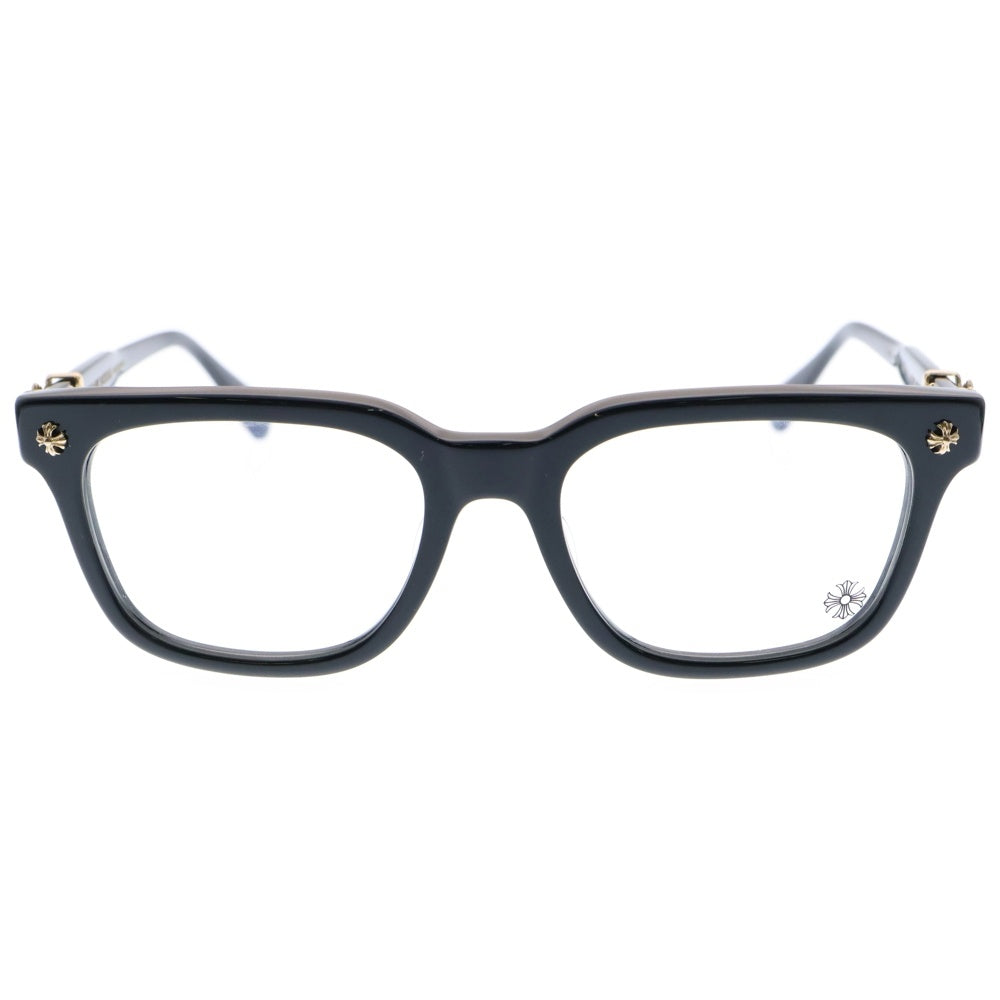 CHROME HEARTS(クロムハーツ) COX UCKER CHクロステンプル ウェリントン サングラス メガネ 眼鏡 ブラック/ゴールド