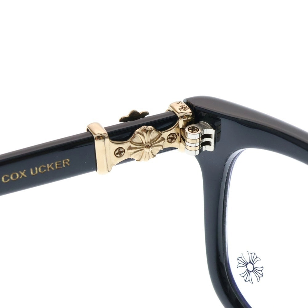 CHROME HEARTS(クロムハーツ) COX UCKER CHクロステンプル ウェリントン サングラス メガネ 眼鏡 ブラック/ゴールド