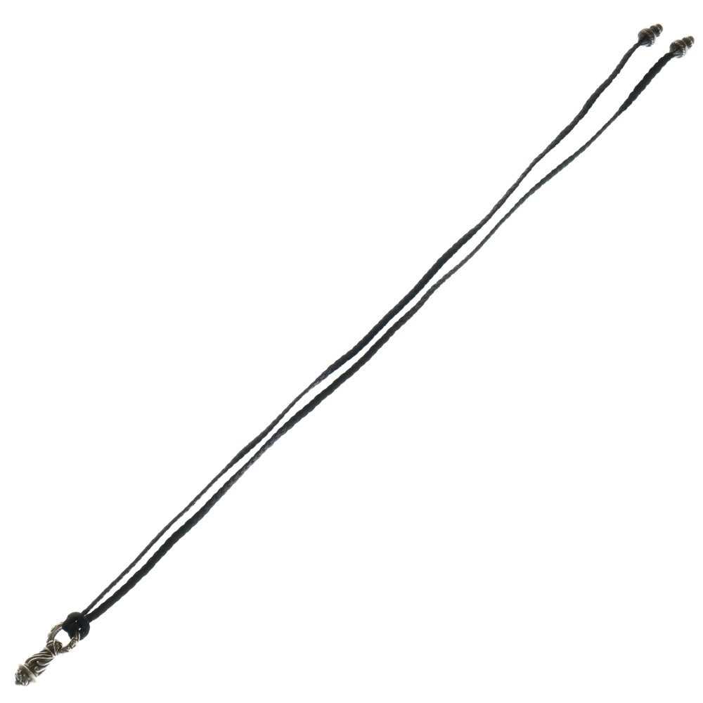 CHROME HEARTS(クロムハーツ) CAMPANA カンパナ レザーブレイド ペンダント ネックレス シルバー/ブラック