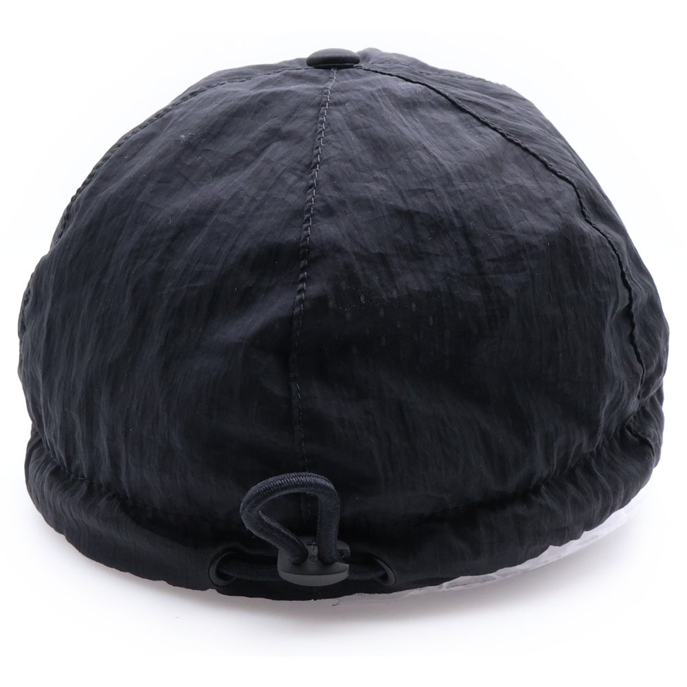 STONE ISLAND(ストーンアイランド) NYLON METAL IN ECONYL 6PANEL CAP 811599576 フロントロゴ刺繍 6パネルベースボールキャップ 帽子 ブラック