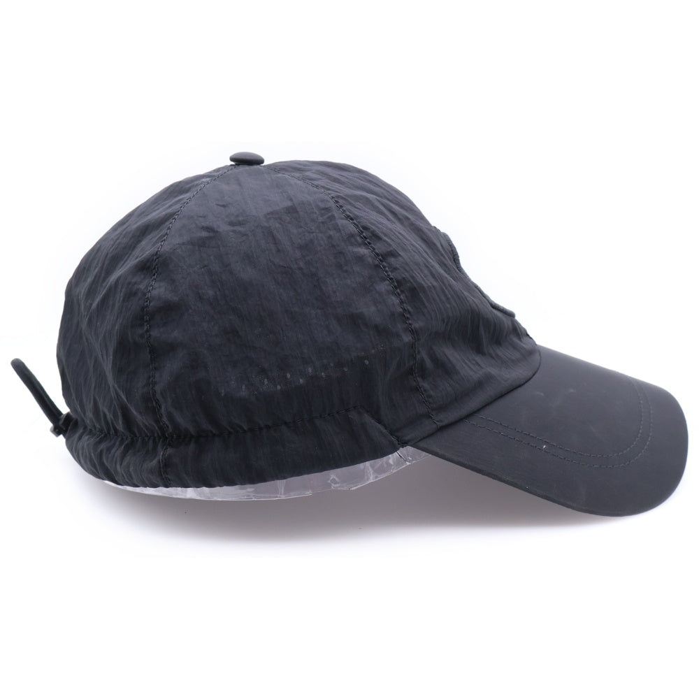 STONE ISLAND(ストーンアイランド) NYLON METAL IN ECONYL 6PANEL CAP 811599576 フロントロゴ刺繍 6パネルベースボールキャップ 帽子 ブラック