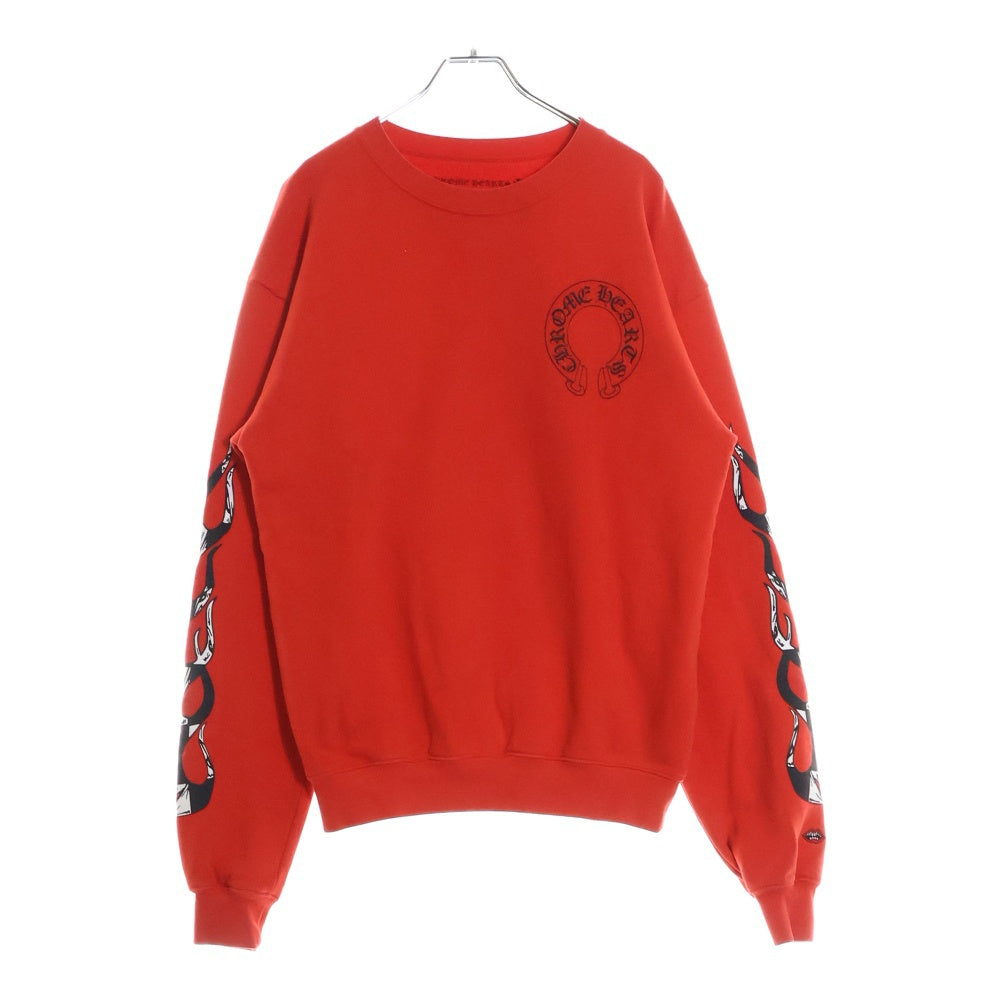 CHROME HEARTS(クロムハーツ) × MATTYBOY PPO Ketchup SWTSHRT マッティボーイ ケチャップ プリント クルーネックスウェットトレーナー レッド