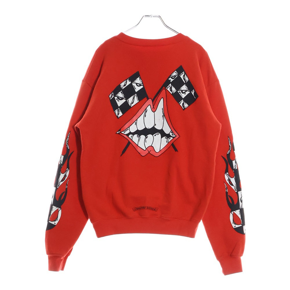CHROME HEARTS(クロムハーツ) × MATTYBOY PPO Ketchup SWTSHRT マッティボーイ ケチャップ プリント クルーネックスウェットトレーナー レッド