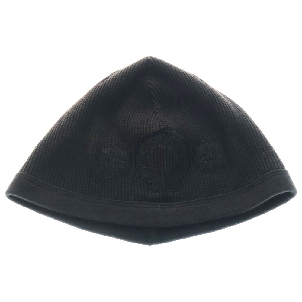 CHROME HEARTS(クロムハーツ) THERMAL BEANIE サーマルビーニー ホースシュークロス刺繍 ニットキャップ 帽子 ブラック