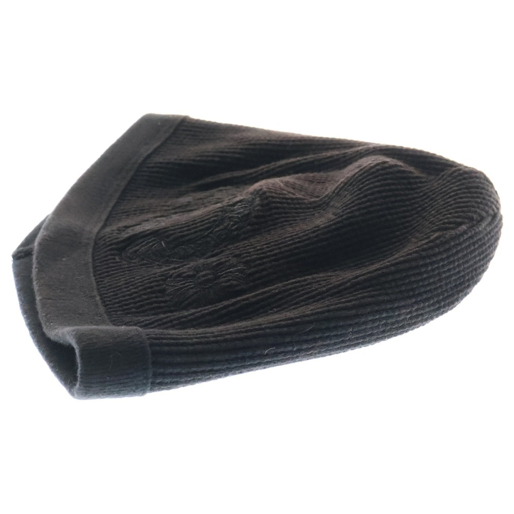 CHROME HEARTS(クロムハーツ) THERMAL BEANIE サーマルビーニー ホースシュークロス刺繍 ニットキャップ 帽子 ブラック