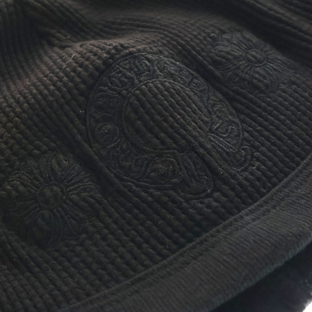 CHROME HEARTS(クロムハーツ) THERMAL BEANIE サーマルビーニー ホースシュークロス刺繍 ニットキャップ 帽子 ブラック