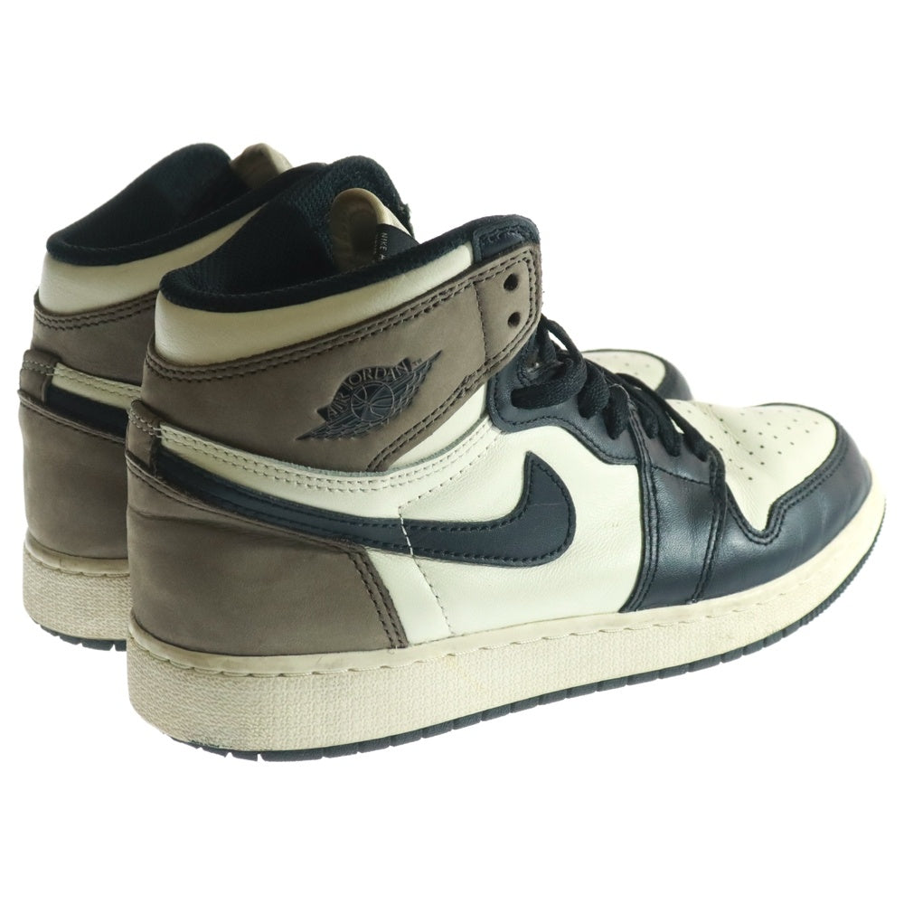 NIKE(ナイキ) AIR JORDAN 1 RETRO HIGH OG GS DARK MOCHA 575441-105 エアジョーダン1ダークモカ ハイカットスニーカー グレードスクールUS6Y/24cm レディース