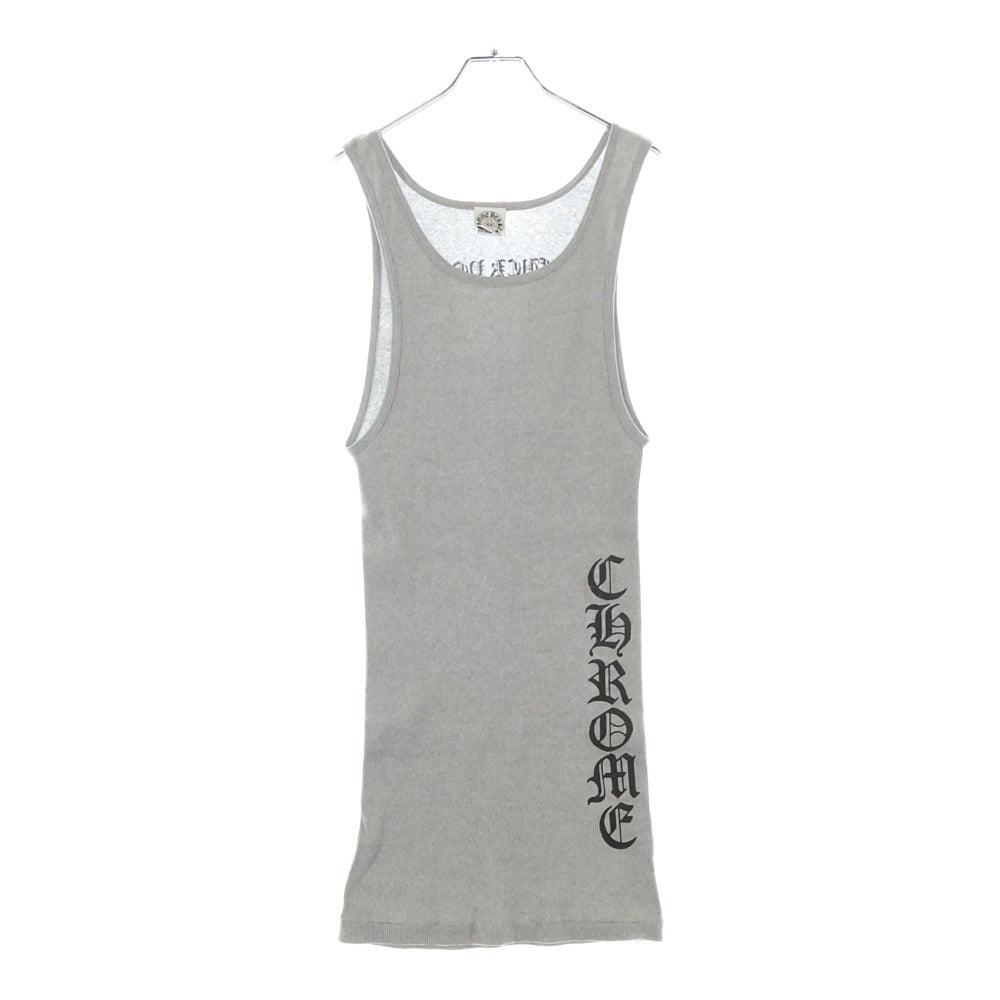 CHROME HEARTS(クロムハーツ) OLD FUCK YOU TANK TOP ファックユープリント リブタンクトップ ノースリーブカットソー グレー