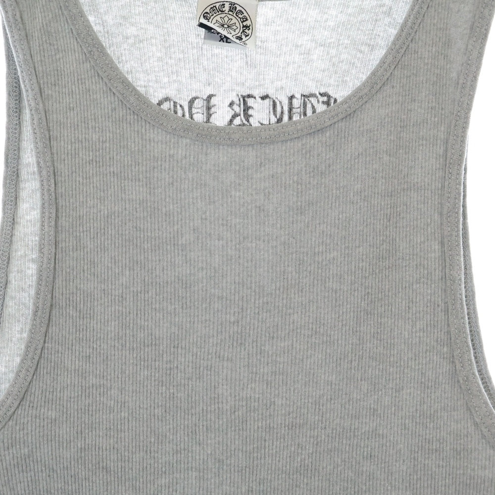 CHROME HEARTS(クロムハーツ) OLD FUCK YOU TANK TOP ファックユープリント リブタンクトップ ノースリーブカットソー グレー