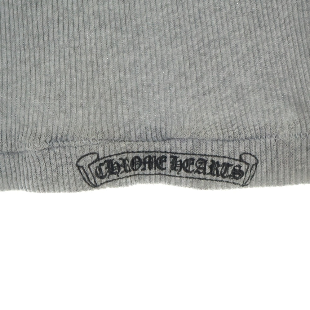 CHROME HEARTS(クロムハーツ) OLD FUCK YOU TANK TOP ファックユープリント リブタンクトップ ノースリーブカットソー グレー