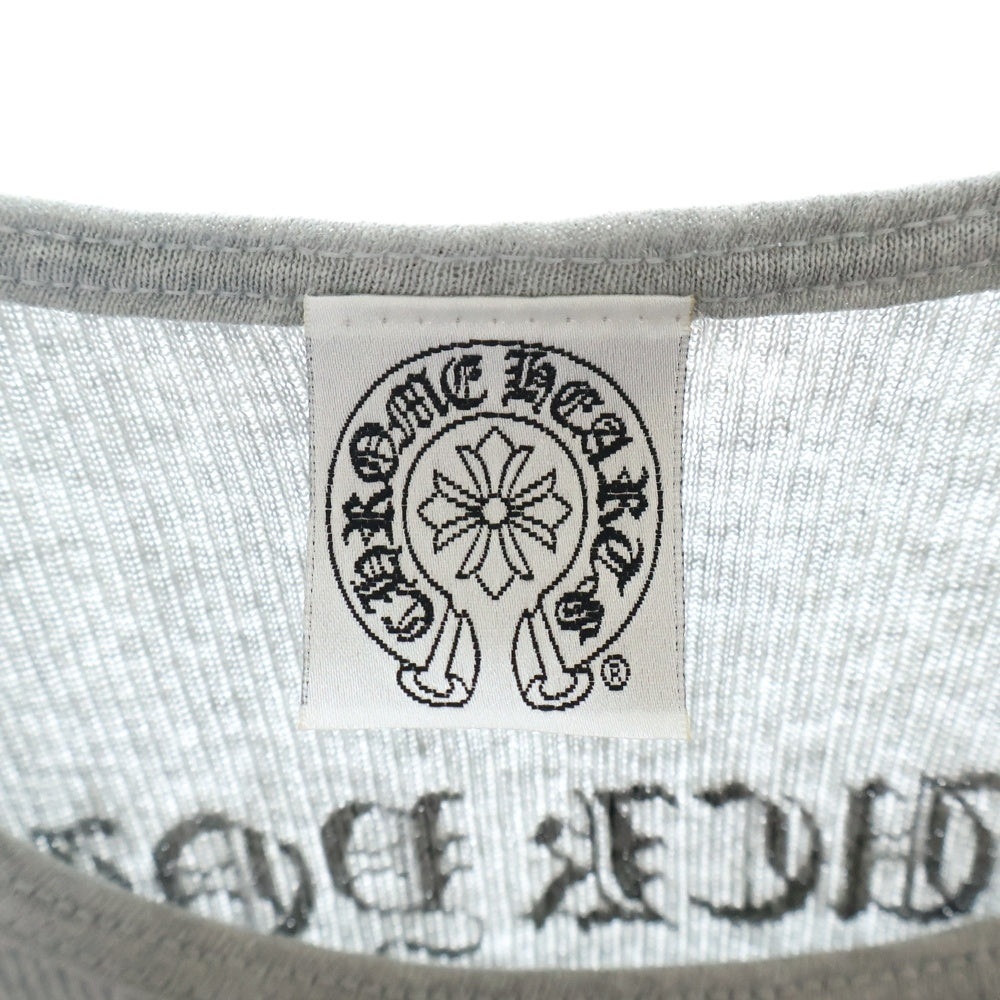 CHROME HEARTS(クロムハーツ) OLD FUCK YOU TANK TOP ファックユープリント リブタンクトップ ノースリーブカットソー グレー