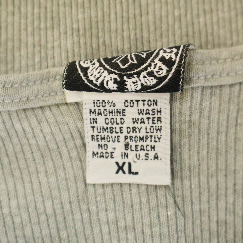 CHROME HEARTS(クロムハーツ) OLD FUCK YOU TANK TOP ファックユープリント リブタンクトップ ノースリーブカットソー グレー