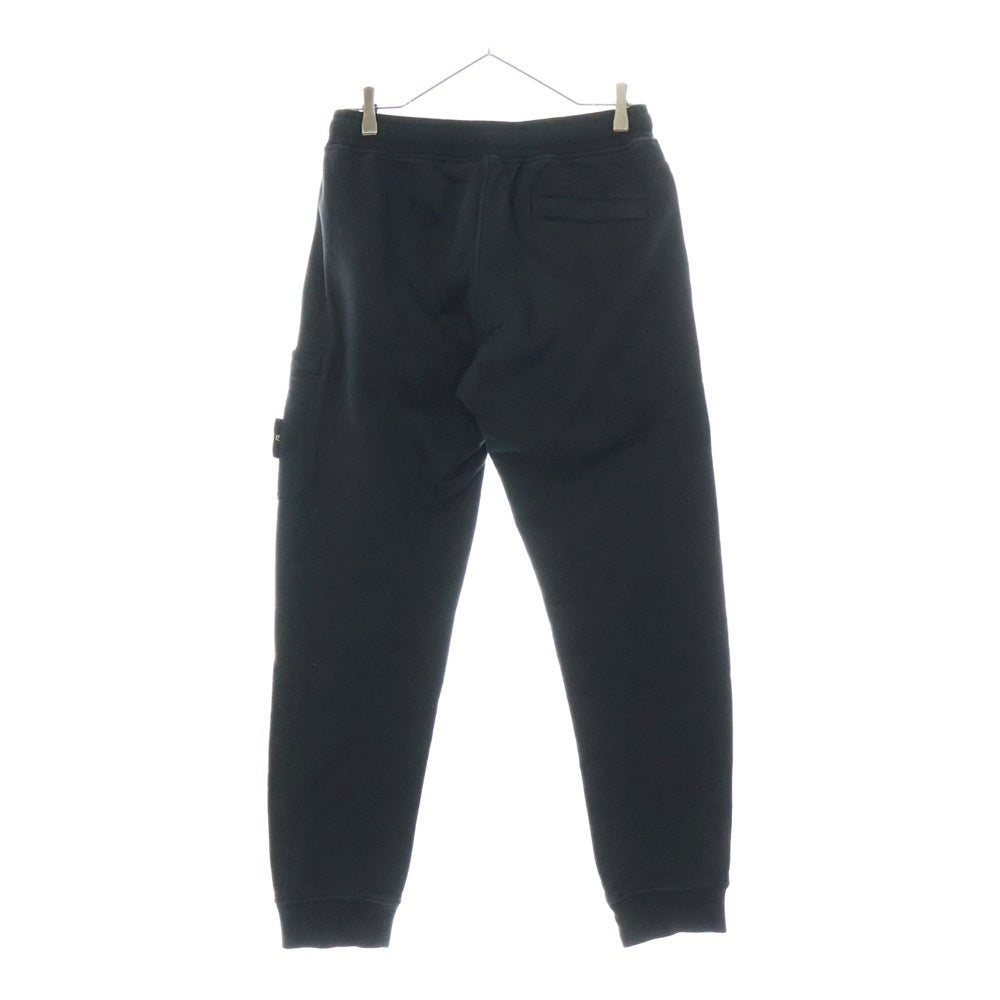 STONE ISLAND(ストーンアイランド) CARGO PANTS 791564551 スウェットカーゴパンツ ロゴパッチ付き ブラック