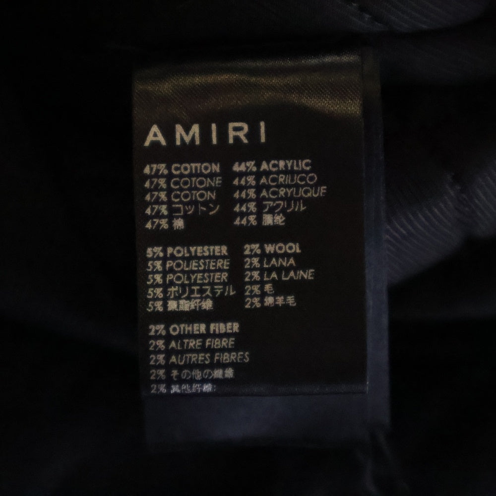 AMIRI(アミリ) シャツカラー ツイード ブルゾン ジャケット ブラック/ホワイト