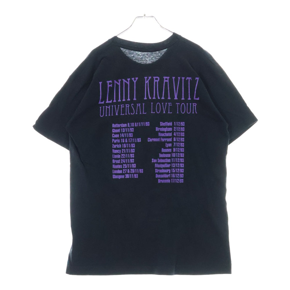 VINTAGE(ヴィンテージ) 90s LENNY KRAVITZ UNIVERSAL LOVE TOUR レイニーグラビッツ ツアー Tシャツ 半袖 カットソー ブラック