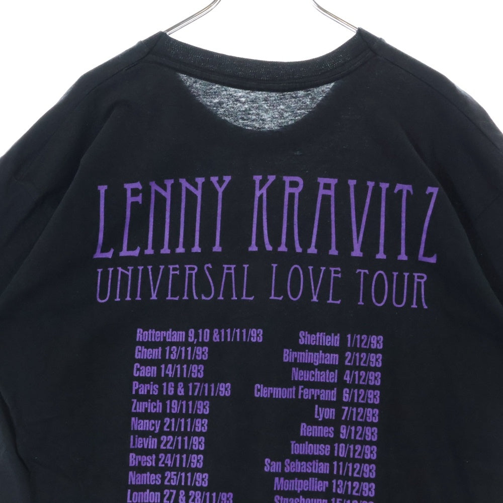 VINTAGE(ヴィンテージ) 90s LENNY KRAVITZ UNIVERSAL LOVE TOUR レイニーグラビッツ ツアー Tシャツ 半袖 カットソー ブラック