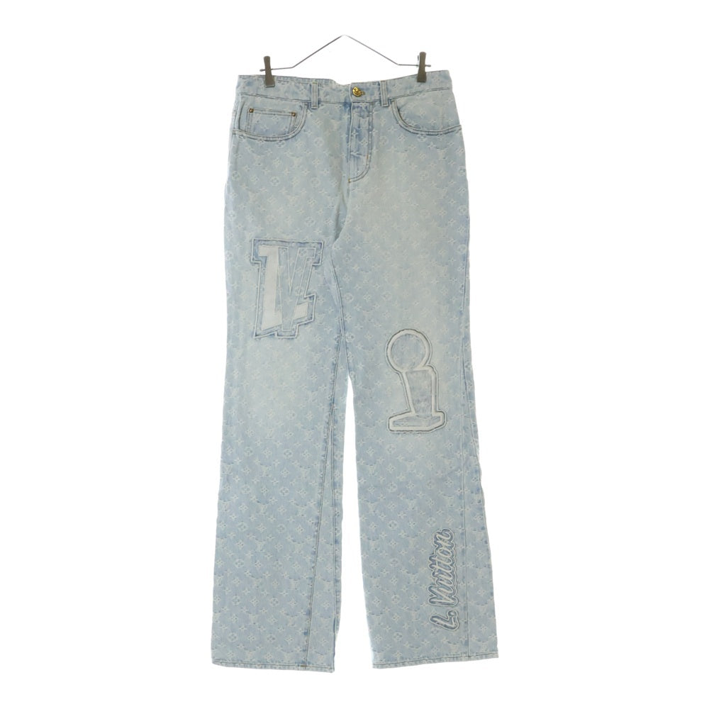LOUIS VUITTON(ルイヴィトン) ×NBA RM212M UZD HLD01W モノグラムフレアデニムパンツ インディゴ