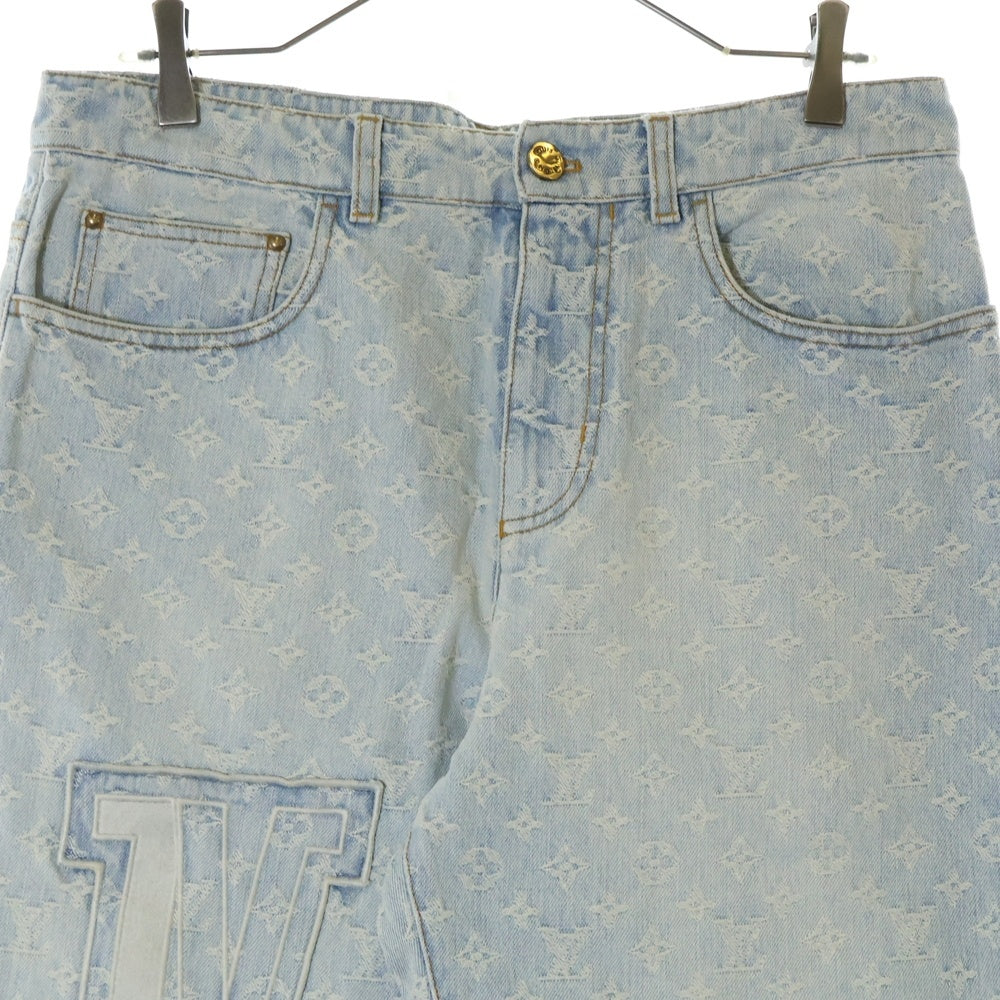 LOUIS VUITTON(ルイヴィトン) ×NBA RM212M UZD HLD01W モノグラムフレアデニムパンツ インディゴ