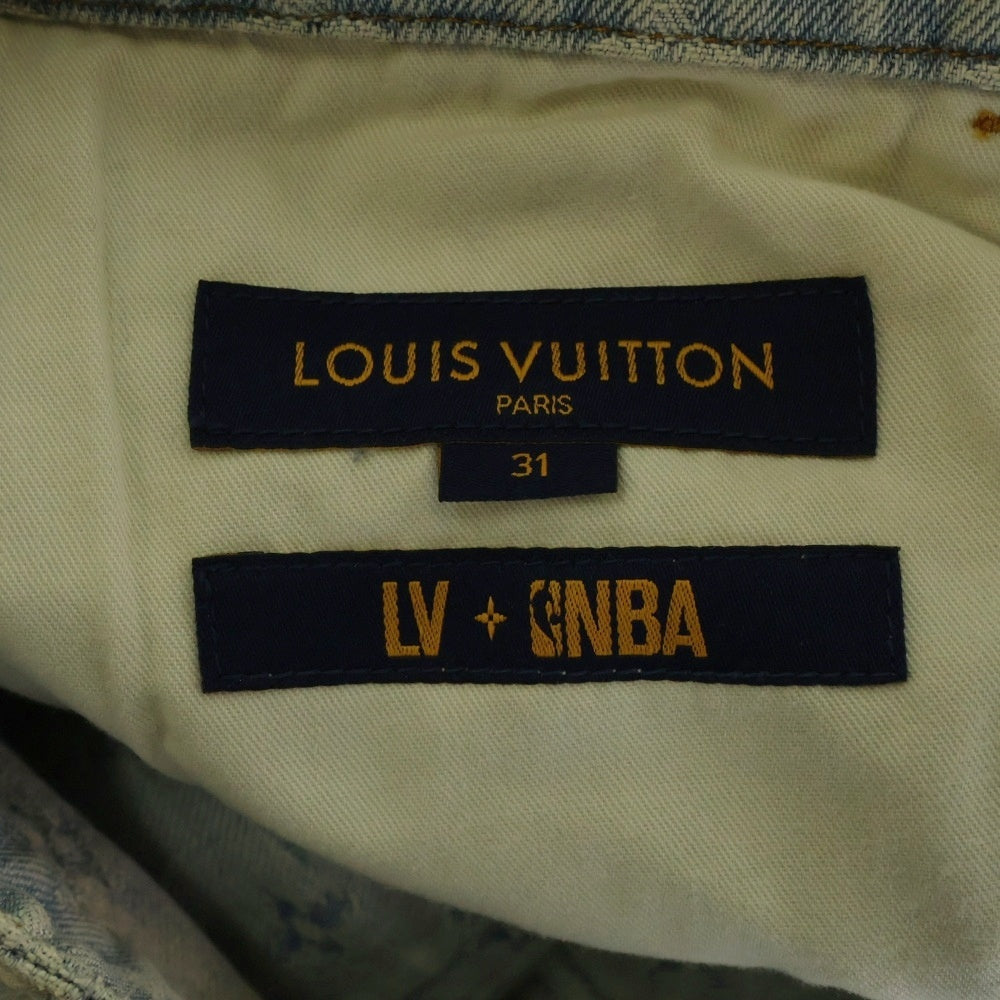 LOUIS VUITTON(ルイヴィトン) ×NBA RM212M UZD HLD01W モノグラムフレアデニムパンツ インディゴ
