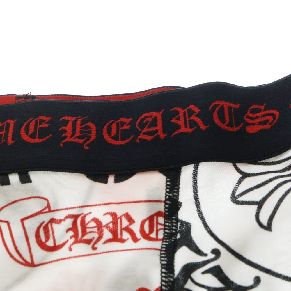 CHROME HEARTS(クロムハーツ) UNDERWEAR CLASSIC RIB BO ステンシル ボクサーパンツ ホワイト