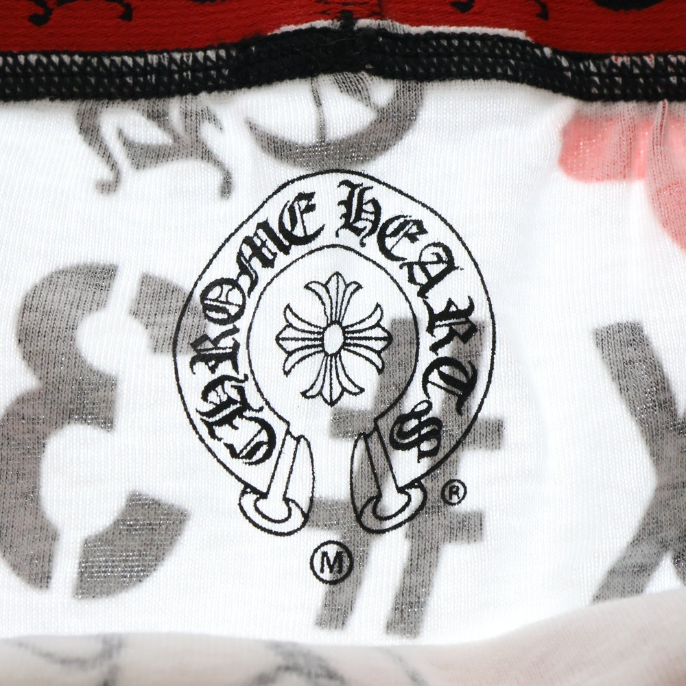 CHROME HEARTS(クロムハーツ) UNDERWEAR CLASSIC RIB BO ステンシル ボクサーパンツ ホワイト