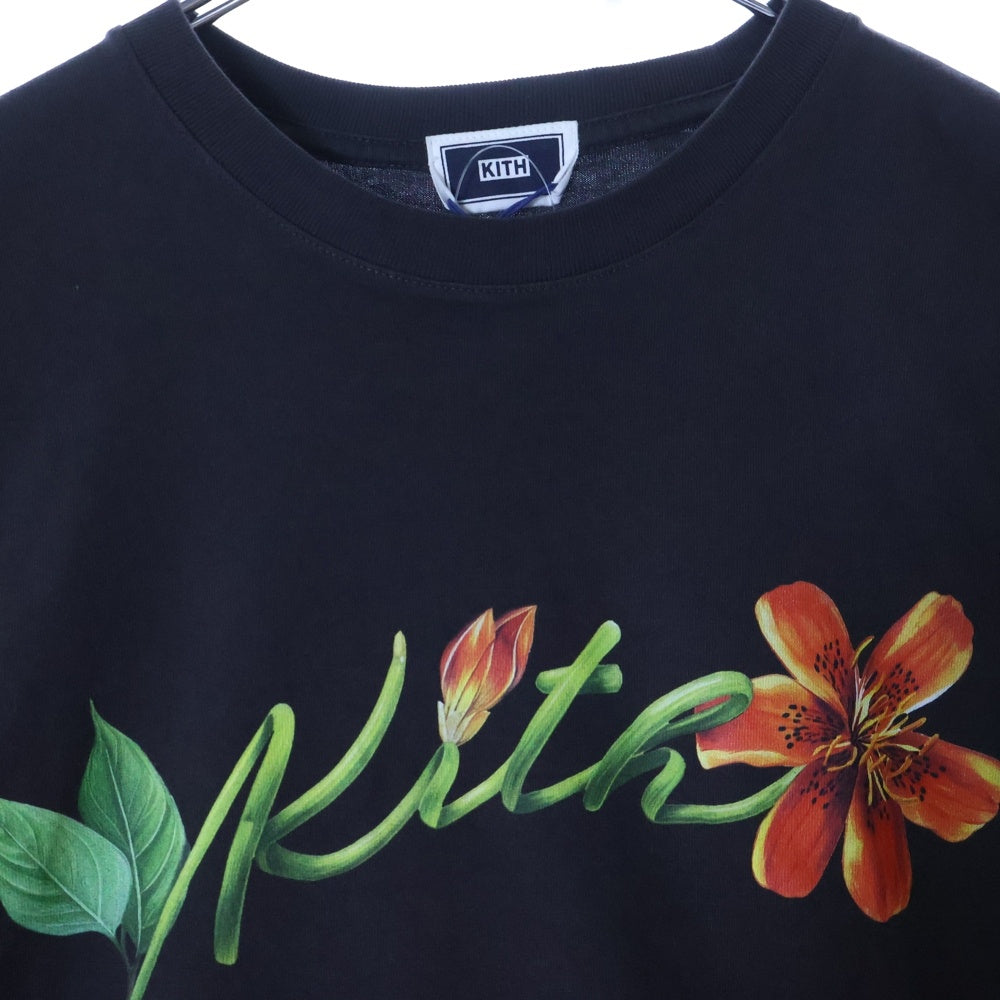 KITH(キス) ロゴプリント 半袖Tシャツ カットソー ブラック 25-073-060-0000-3-0