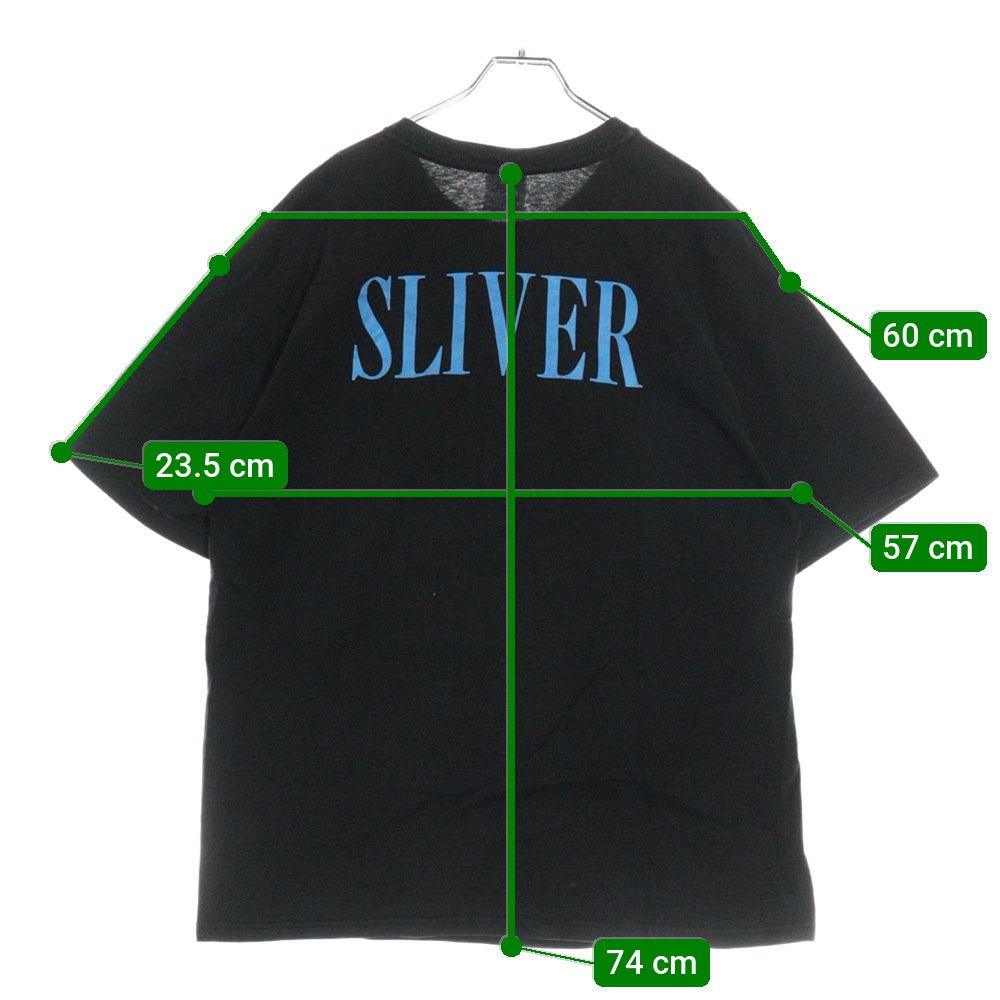 VINTAGE(ヴィンテージ) 90s NIRVANA SLIVER BACKSTAGE PASS FITS ニルヴァーナ スリヴァー 両面プリント半袖Tシャツ カットソー ブラック