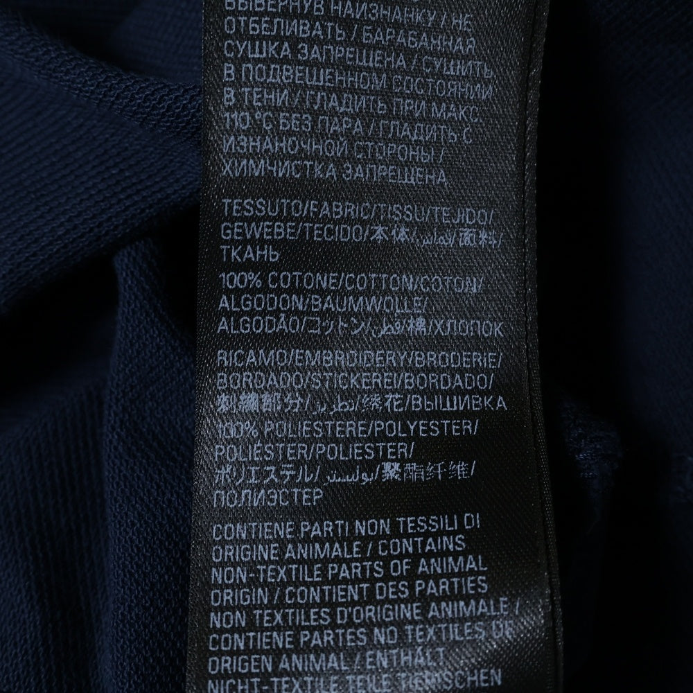 BALENCIAGA(バレンシアガ) 24SS Paris Horse Polo Shirt パリスホース刺繍 ダメージ加工半袖ポロシャツ 791001 TQVM6 ネイビー