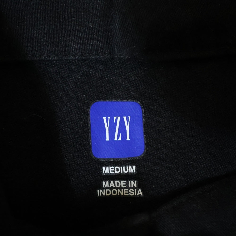 Yeezy Gap Engineered by Balenciaga(イージー ギャップ エンジニアードバイ バレンシアガ) SATEEN ANORAK HOODIE サテンアノラックフーディーパーカー 471395 ブラック
