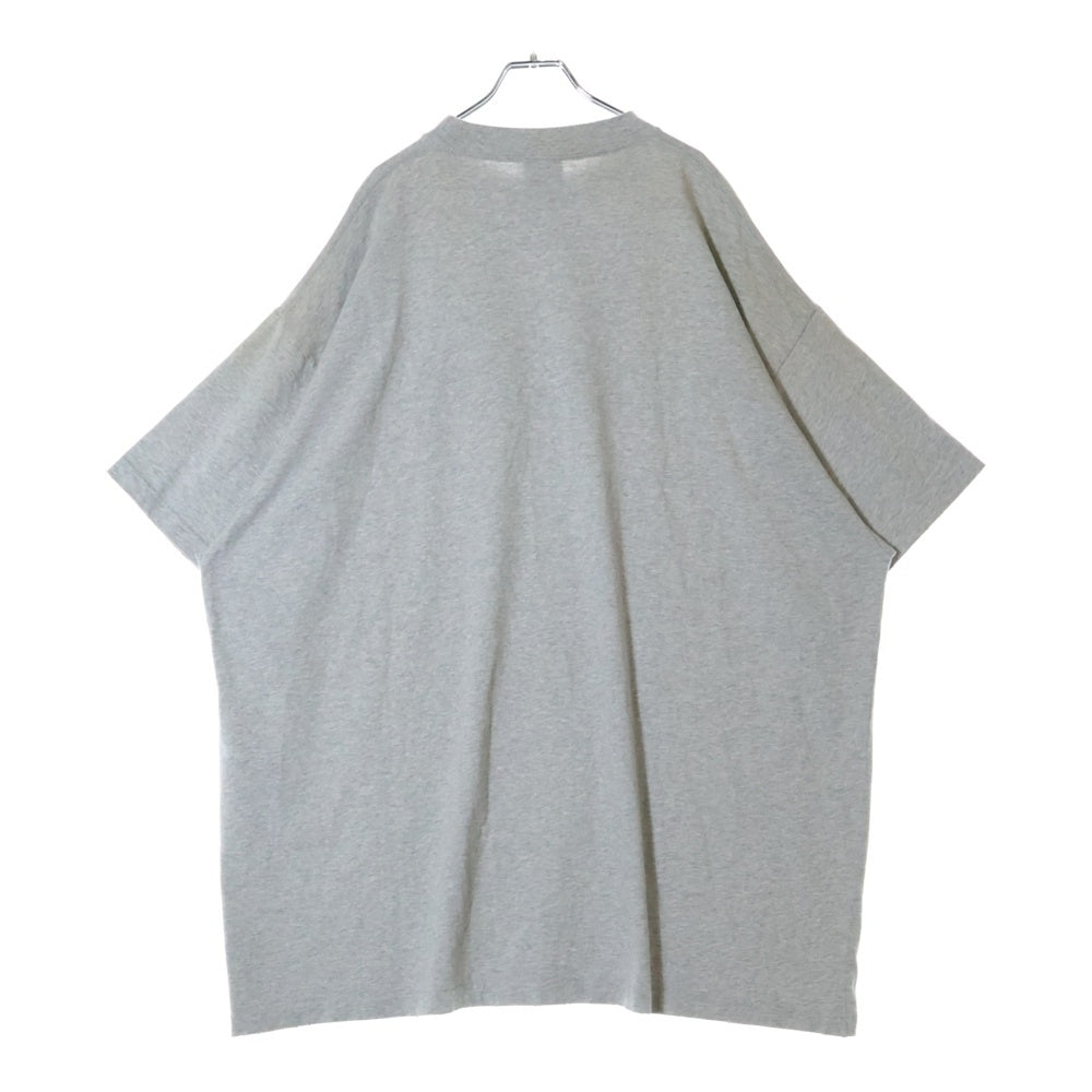 BALENCIAGA(バレンシアガ) 23SS BE KIND BERLIN OVERSIZED T-SHIRT ビーカインド ロゴオーバーサイズ半袖Tシャツ カットソー 739028 TPVD5 グレー