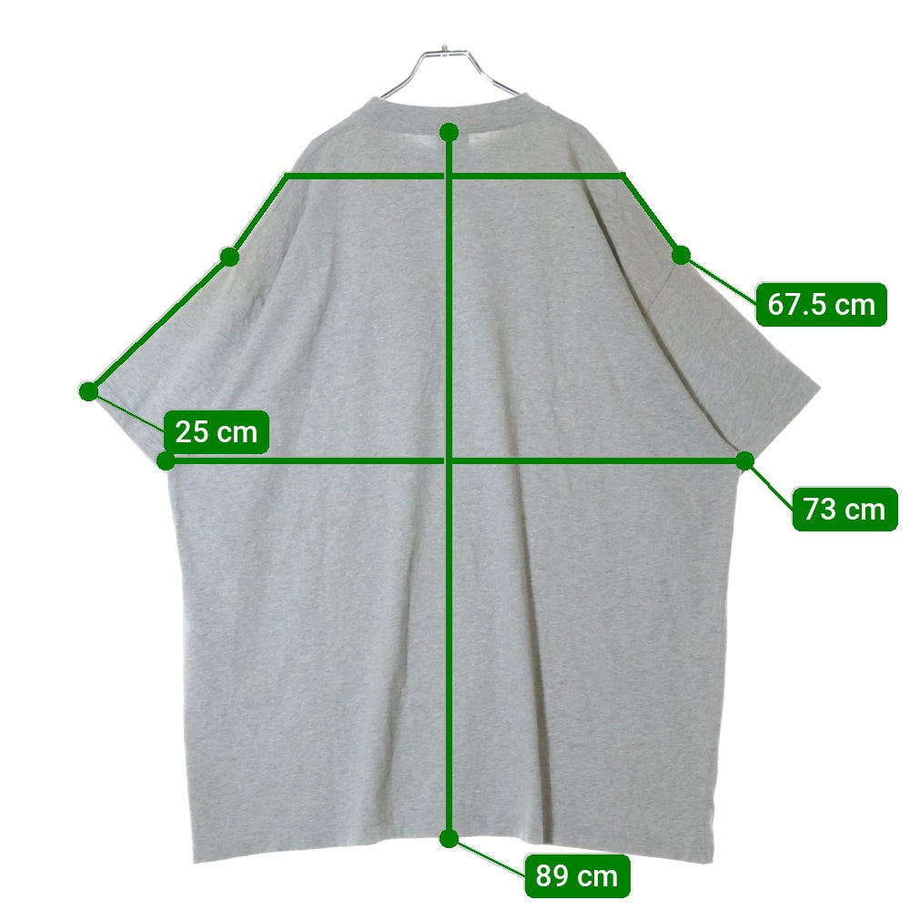 BALENCIAGA(バレンシアガ) 23SS BE KIND BERLIN OVERSIZED T-SHIRT ビーカインド ロゴオーバーサイズ半袖Tシャツ カットソー 739028 TPVD5 グレー