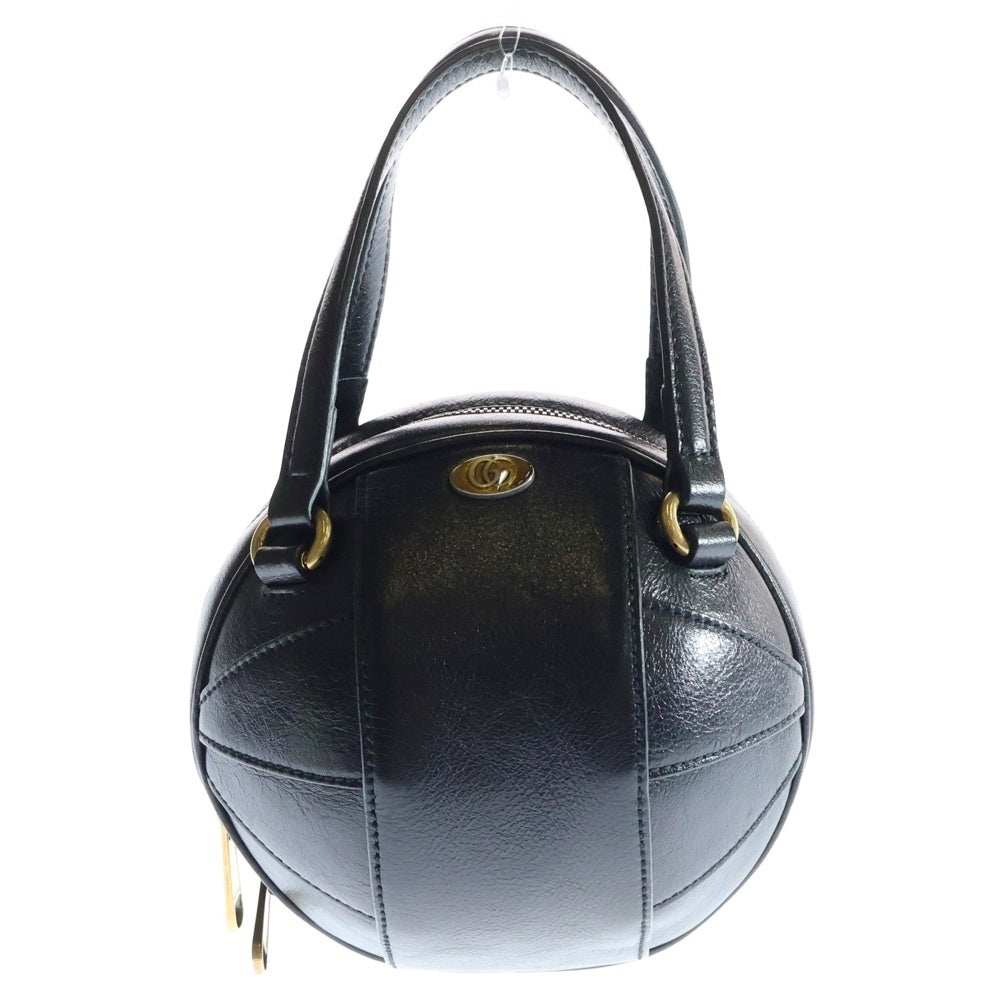 GUCCI(グッチ) シェルバスケット レザー2WAYハンドバッグ 547855 ブラック