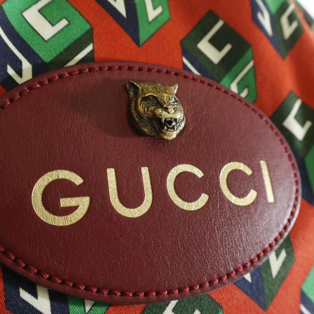 GUCCI(グッチ) ドローストリング キューブ バックパック 473872 レッド