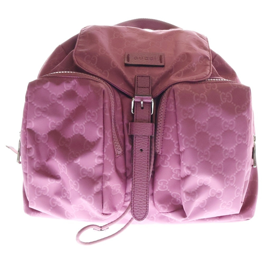 GUCCI(グッチ) GGスプリーム フラップバックパック 406361 ピンク