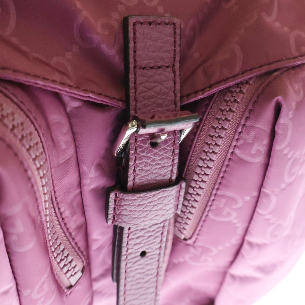 GUCCI(グッチ) GGスプリーム フラップバックパック 406361 ピンク
