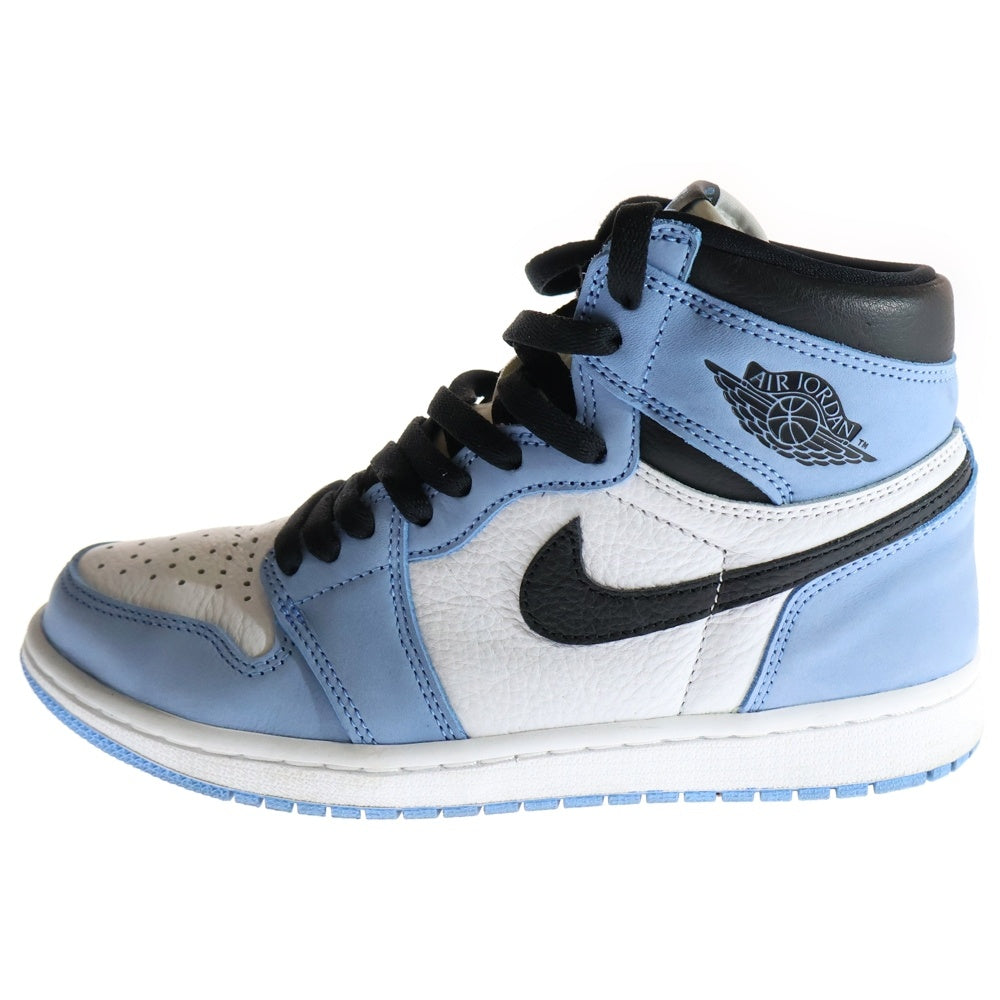 NIKE(ナイキ) AIR JORDAN 1 RETRO HIGH OG UNIVERCITY BLUE エアジョーダン1 ユニバーシティーブルー ハイカットスニーカー ブルー/ホワイト US7.5/25.5cm 555088-134