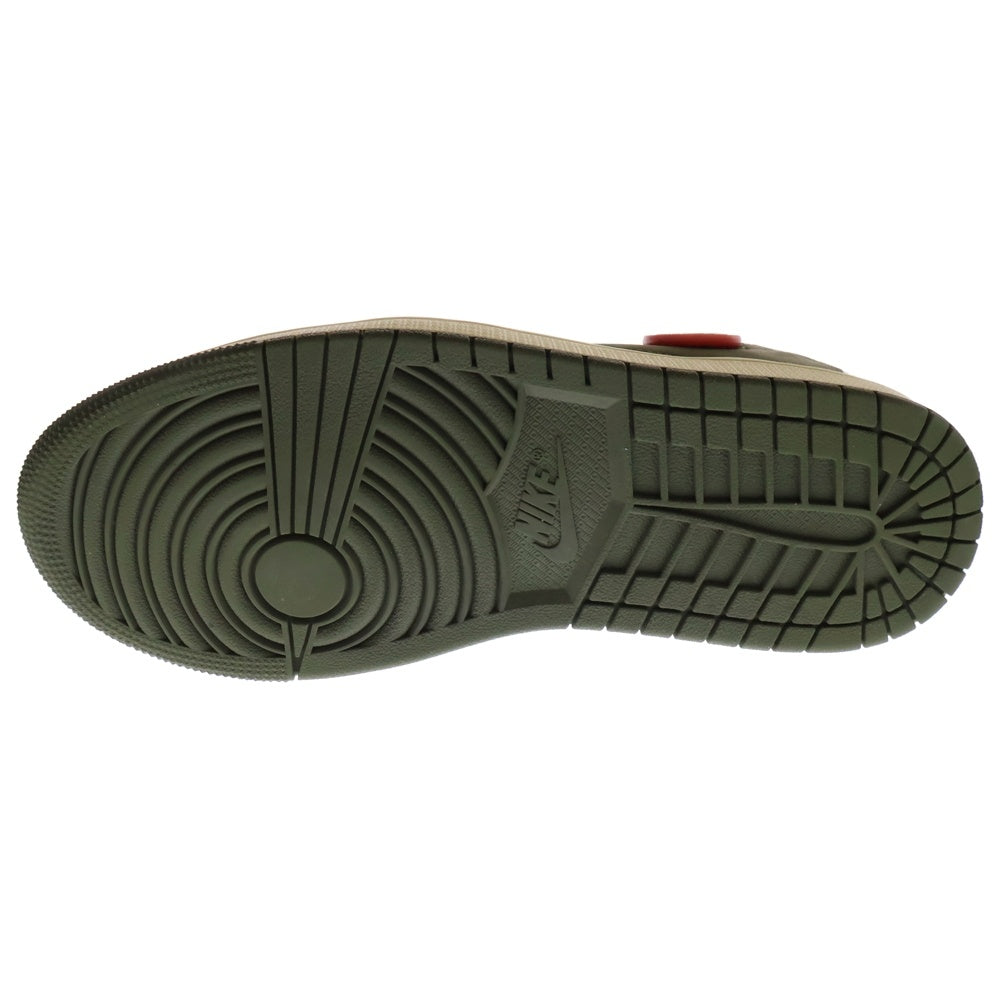 NIKE(ナイキ) ×TRAVIS SCOTT WMNS AIR JORDAN 1 LOW OG Medium Olive DZ4137-106 トラヴィススコット ウィメンズ エアジョーダン1 ローカットスニーカー US9/26cm