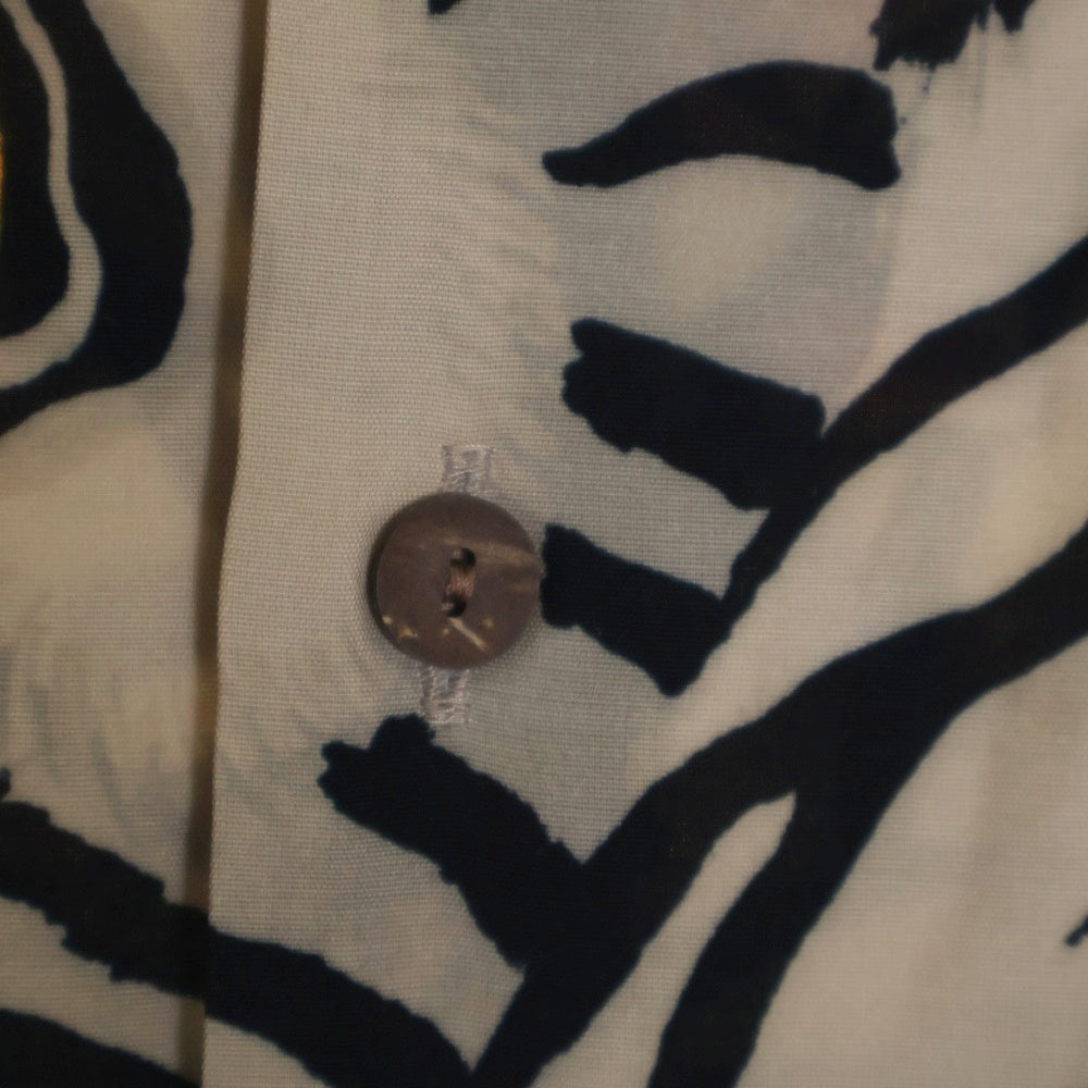 WACKO MARIA(ワコマリア) 22SS × TIM LEHI HAWAIIAN SHIRT S/S ティムリーハイ タイガープリント 開襟シャツ 半袖シャツ ブラウン