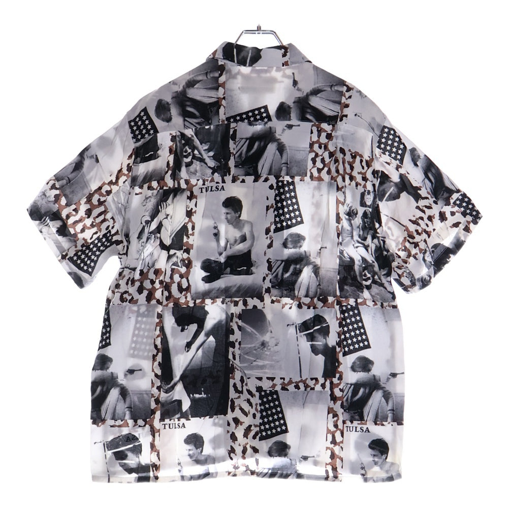 WACKO MARIA(ワコマリア) 21SS LARRY CLARK TULSA HAWAIIAN SHIRT S/S ラリークラーク 開襟シャツ 半袖シャツ ホワイト/グレー/ブラウン