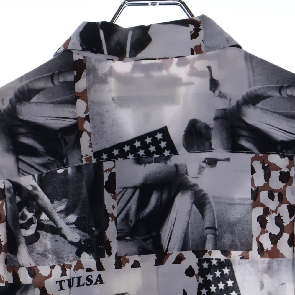 WACKO MARIA(ワコマリア) 21SS LARRY CLARK TULSA HAWAIIAN SHIRT S/S ラリークラーク 開襟シャツ 半袖シャツ ホワイト/グレー/ブラウン