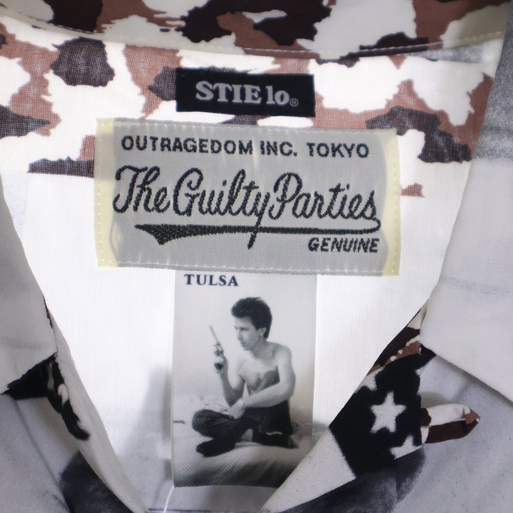 WACKO MARIA(ワコマリア) 21SS LARRY CLARK TULSA HAWAIIAN SHIRT S/S ラリークラーク 開襟シャツ 半袖シャツ ホワイト/グレー/ブラウン