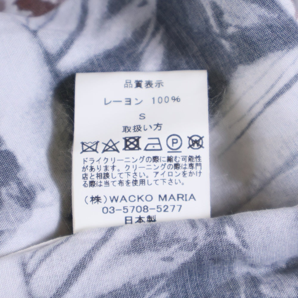 WACKO MARIA(ワコマリア) 21SS LARRY CLARK TULSA HAWAIIAN SHIRT S/S ラリークラーク 開襟シャツ 半袖シャツ ホワイト/グレー/ブラウン