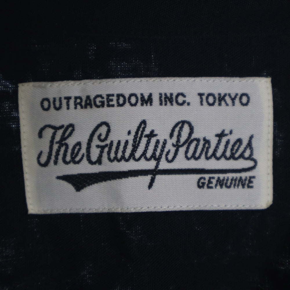 WACKO MARIA(ワコマリア) HAWAIIAN SHIRT L/S アームドラゴン刺繍 開襟シャツ 長袖シャツ ブラック