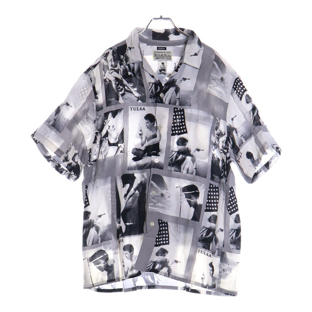 WACKO MARIA(ワコマリア) 21SS LARRY CLARK TULSA HAWAIIAN SHIRT S/S ラリークラーク 開襟シャツ 半袖シャツ グレー/ホワイト